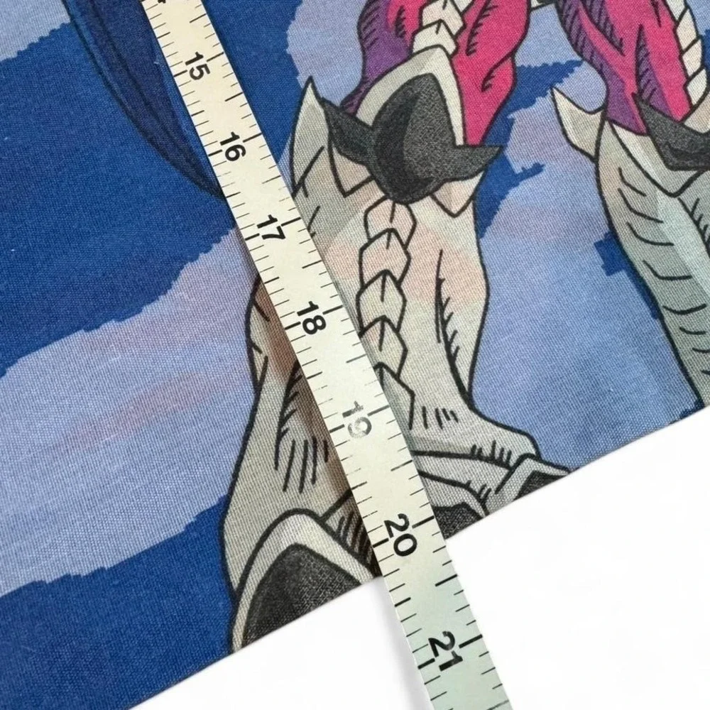 Vintage 1996 Yu-Gi-Oh! Duelist Kingdom‎ blue & yellow pillowcase